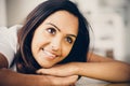 Beautiful Indian woman portrait happy smiling Royalty Free Stock Photo