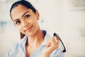 Beautiful Indian woman portrait happy smiling Royalty Free Stock Photo