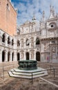 Inner court of Doge's Palace, Venice, Italy Royalty Free Stock Photo