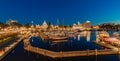 Beautiful inner harbour of Victoria night photo. Parliament legislature building with light illumination Victoria BC