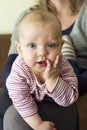 Beautiful inquisitive little baby girl