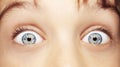 A beautiful insightful look boy`s eye. Close up shot. Royalty Free Stock Photo