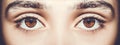 A beautiful insightful look eye. Close up shot. Royalty Free Stock Photo