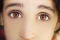 A beautiful insightful look girl`s eye. Close up shot