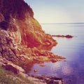Beautiful instagram of scenic coast line Royalty Free Stock Photo