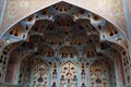 Beautiful interior of Ali Qapu Palace in Isfahan, Iran.