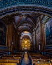 Beautiful interior and the altar of the Santuario Diocesano de Nuestra Senora de Guadalupe in Mexico