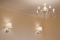 Apartment-repair. Room and lamp spheroidal chromium-plated