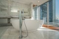 Beautiful interior bathroom of a modern house Royalty Free Stock Photo