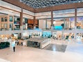 Beautiful interior design of the famous Yas Mall landmark in Abu Dhabi city Royalty Free Stock Photo