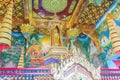 Beautiful interior inside the Chiang Mai City Pillar or Sao Inthakhin located at Wat Chedi Luang in Chiang Mai, Thailand.