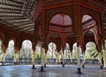 Beautiful interior of the Morisco kiosk with intricate design in Alameda de Santa MarÃÂ­a Mexico City