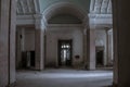 Beautiful interior of an old abandoned palace