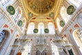 The beautiful interior of the Ortakoy Mosque in Istanbul Royalty Free Stock Photo