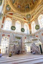 The beautiful interior of the Ortakoy Mosque in Istanbul Royalty Free Stock Photo