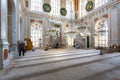 The beautiful interior of the Ortakoy Mosque in Istanbul Royalty Free Stock Photo