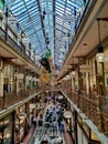 Beautiful interior of QVB, Queen Victoria Building, Sydney. Royalty Free Stock Photo