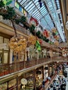 Beautiful interior of QVB, Queen Victoria Building, Sydney. Royalty Free Stock Photo