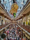 Beautiful interior of QVB, Queen Victoria Building, Sydney. Royalty Free Stock Photo