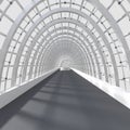 Beautiful interior rendering - Long Corridor Royalty Free Stock Photo