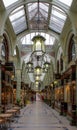 Beautiful interior of the Royal Arcade shopping center in Norwich, United Kingdom