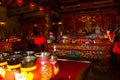 Interior Tua Pek Kong Chinese Temple. Bintulu city, Borneo, Sarawak, Malaysia Royalty Free Stock Photo