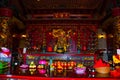 Interior Tua Pek Kong Chinese Temple. Bintulu city, Borneo, Sarawak, Malaysia Royalty Free Stock Photo