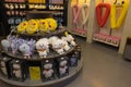 Beautiful Interior view of BT21 store on Broadway in New York with shelves of plush toys for sale. Royalty Free Stock Photo