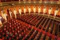 Beautiful interior view of famous Amazon theater in Manaus Brazil