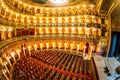 Beautiful interior view of famous Amazon theater in Manaus Brazil