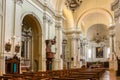 Beautiful interiors of catholic church Chiesa di San Francesco in Faenza.