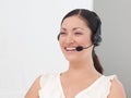 Beautiful International Business woman Headset Royalty Free Stock Photo