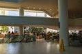 Beautiful interrior view of people in restaurant at Renaissance Aruba resort. Aruba. Royalty Free Stock Photo