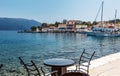 Beautiful Ioniat sea Seascape. Wonderful summer day best place for holiday. Amazing Greece. Fiskardo village and harbor. Kefalonia