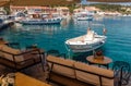 Beautiful Ioniat sea Seascape. Wonderful summer day best place for holiday. Amazing Greece. Fiskardo village and harbor. Kefalonia