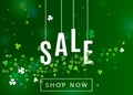 Beautiful ireland background for st. Patrick`s day sale poster or banner design