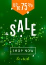 Beautiful ireland background for st. Patrick`s day sale poster or web banner design