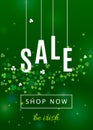 Beautiful ireland background for st. Patrick`s day sale poster or web banner design