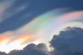Beautiful iridescent cloud,Irisation Royalty Free Stock Photo