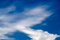 Beautiful iridescent cloud Irisation or rainbow cloud Royalty Free Stock Photo