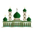 Beautiful Islamic Mosque Cartoon Isoated Royalty Free Stock Photo