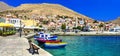 beautiful island Chalki (Dodecanese) Royalty Free Stock Photo