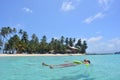 Beautiful island of San Blas archipelago, PanamÃÂ¡ Royalty Free Stock Photo