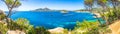 Spain Majorca island, beautiful sea landscape panorama of Sant Elm Royalty Free Stock Photo