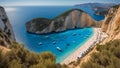 Beautiful island Zakynthos Greece vacation relaxation concept