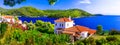 Beautiful Skopelos with stunning Panormos bay,Greece.