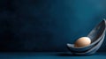 A Beautiful Isolated Egg in Its Shell Perfectly Positioned on a Table for Creative Text Placement Royalty Free Stock Photo