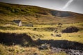 Beautiful isolated farm house in the middle of nowhere of pasture and fields in iraty mountains