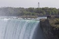 Beautiful isolated photo of the amazing Niagara falls from Canadian side