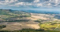 Beautiful Italian countryside landscape in Autumn. Tuscany Italy